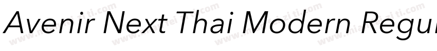 Avenir Next Thai Modern Regular字体转换